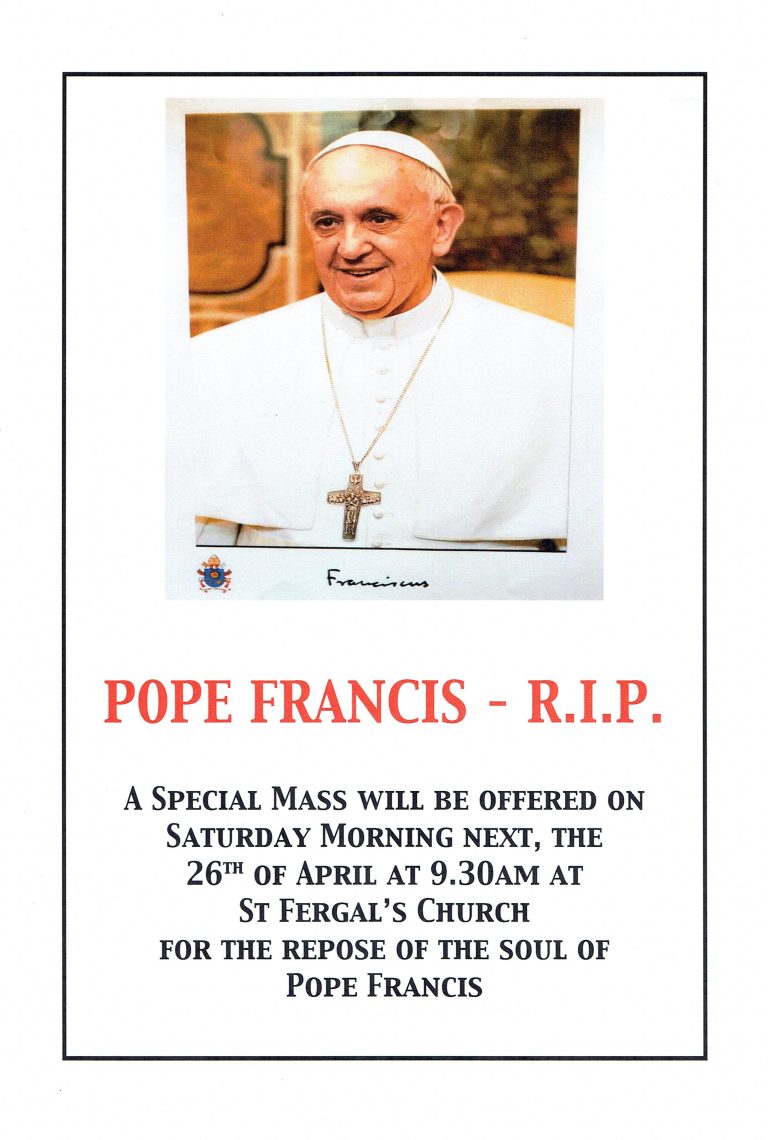 Special Mass for St. Francis at St. Fergal's
